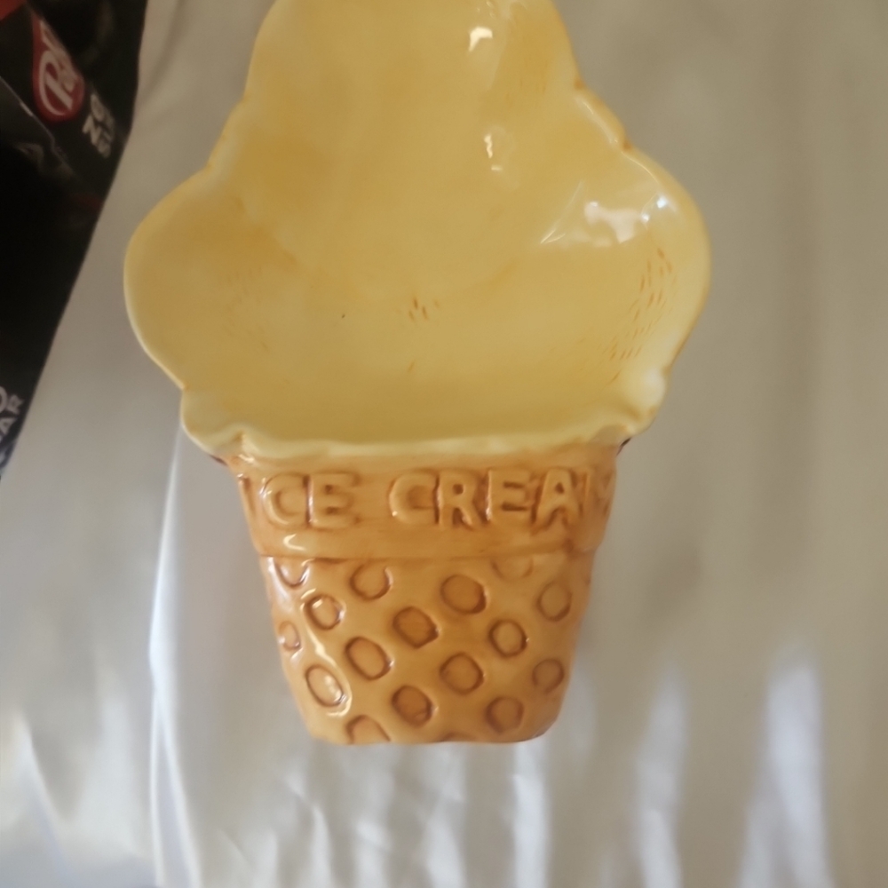 Set of 6 Ice-Cream Bowls / Dishes Stackable Ceramic Lotus 1995 Vintage - Picture 7 of 13